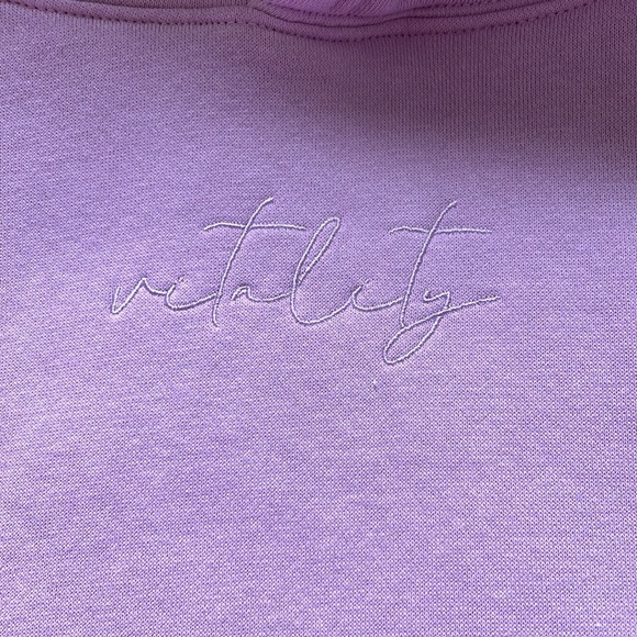 Vitality / Balance Athletica Affirmation Cropped Hoodie - M Pink - Picture 5 of 5